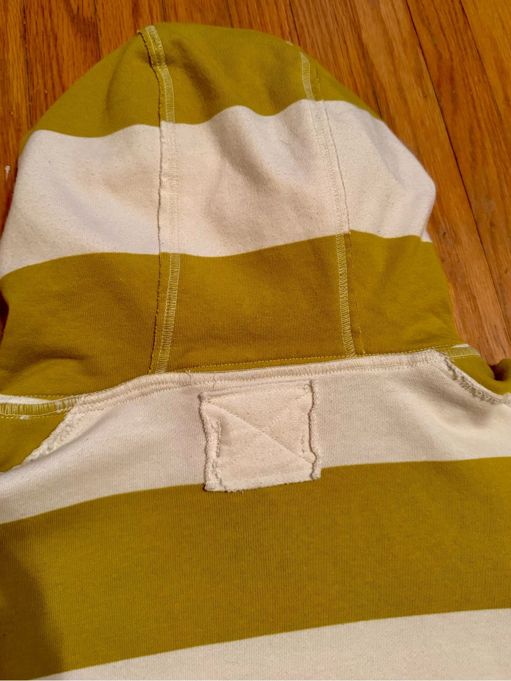 We The Free Striped Hoodie in Mustard and Cream - Picture 6 of 6